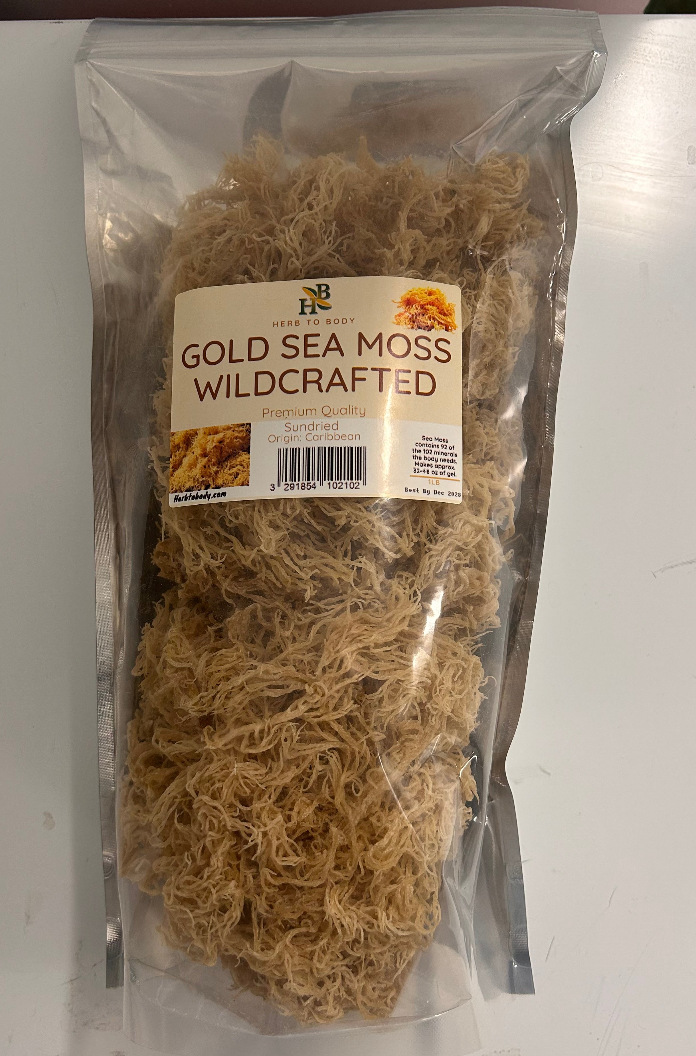 Gold sea moss wild crafted 1lb