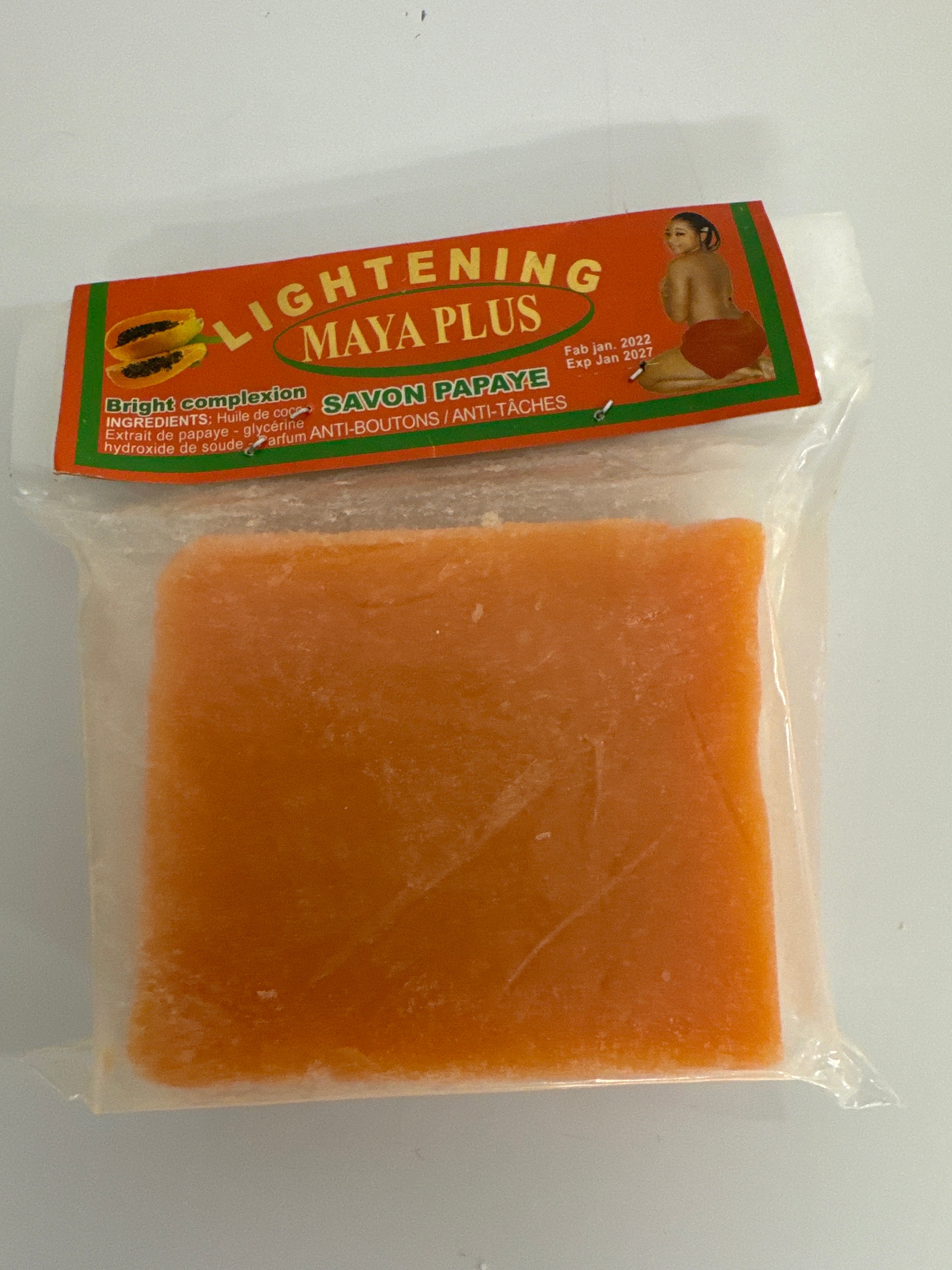 Eclaircissant Maya Plus Savon Papaye Anti- Boutons / Anti- Tâches 225g