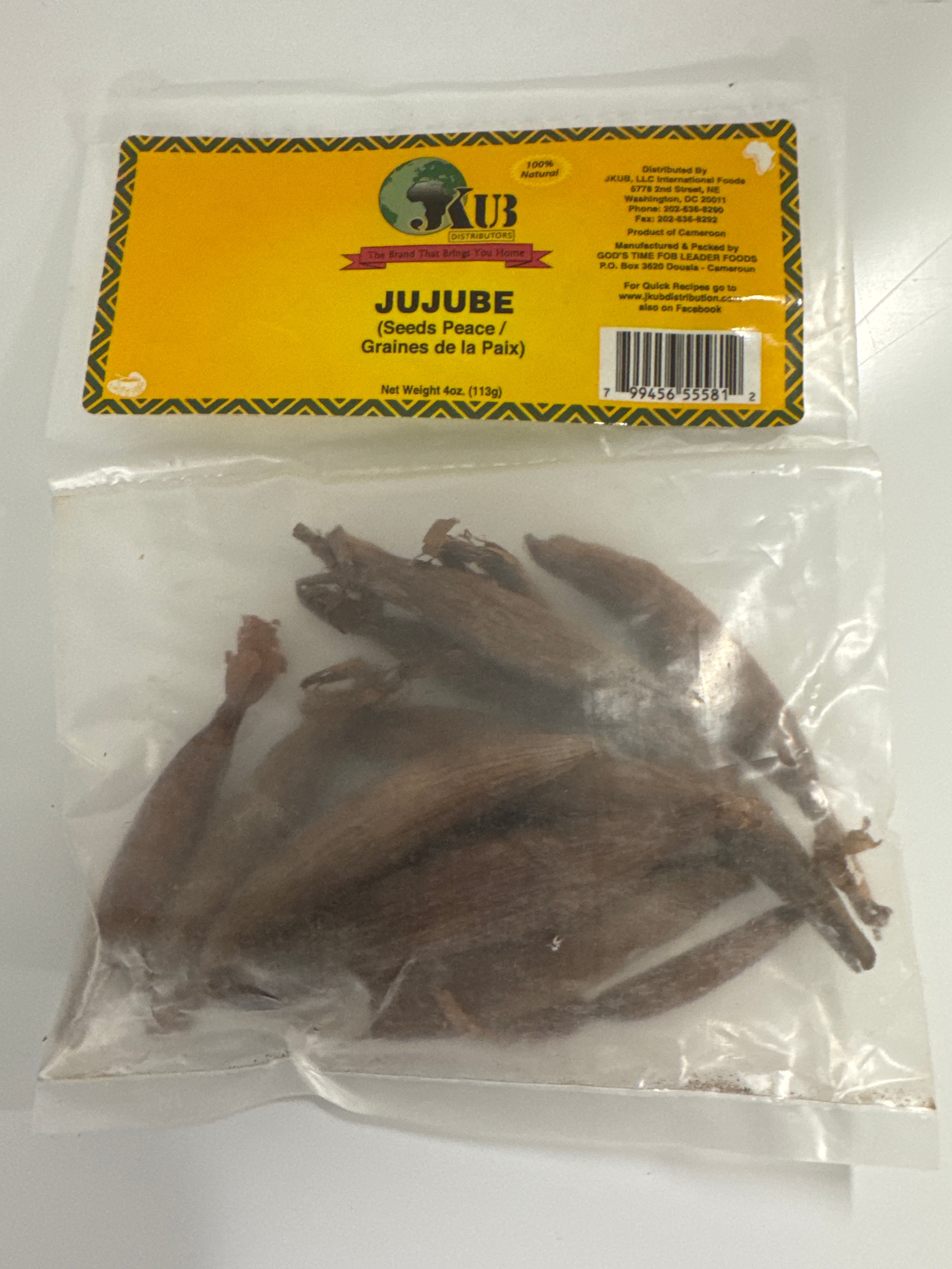 Jkub Jujube ( Seeds Peace ) 2 oz