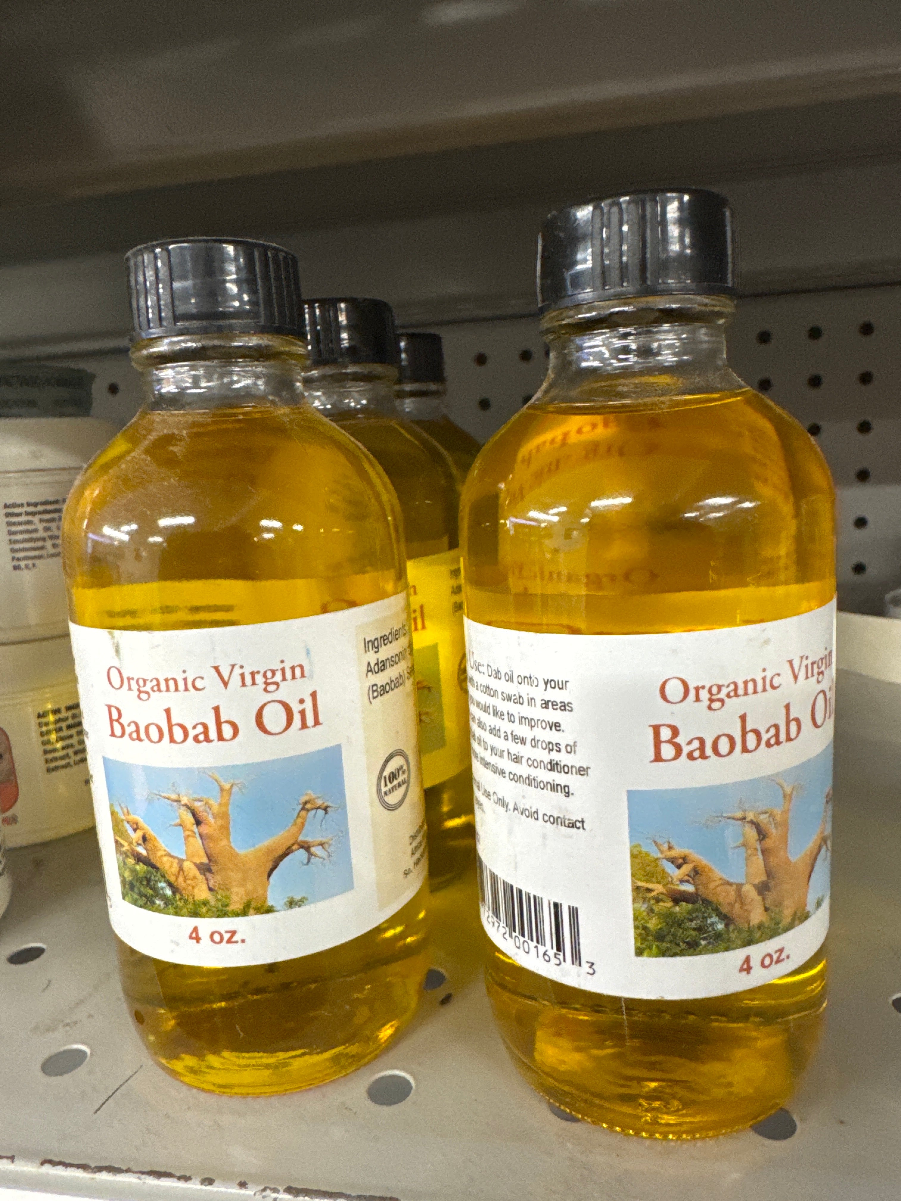 Organic Virgin Baobab Oil 4 oz